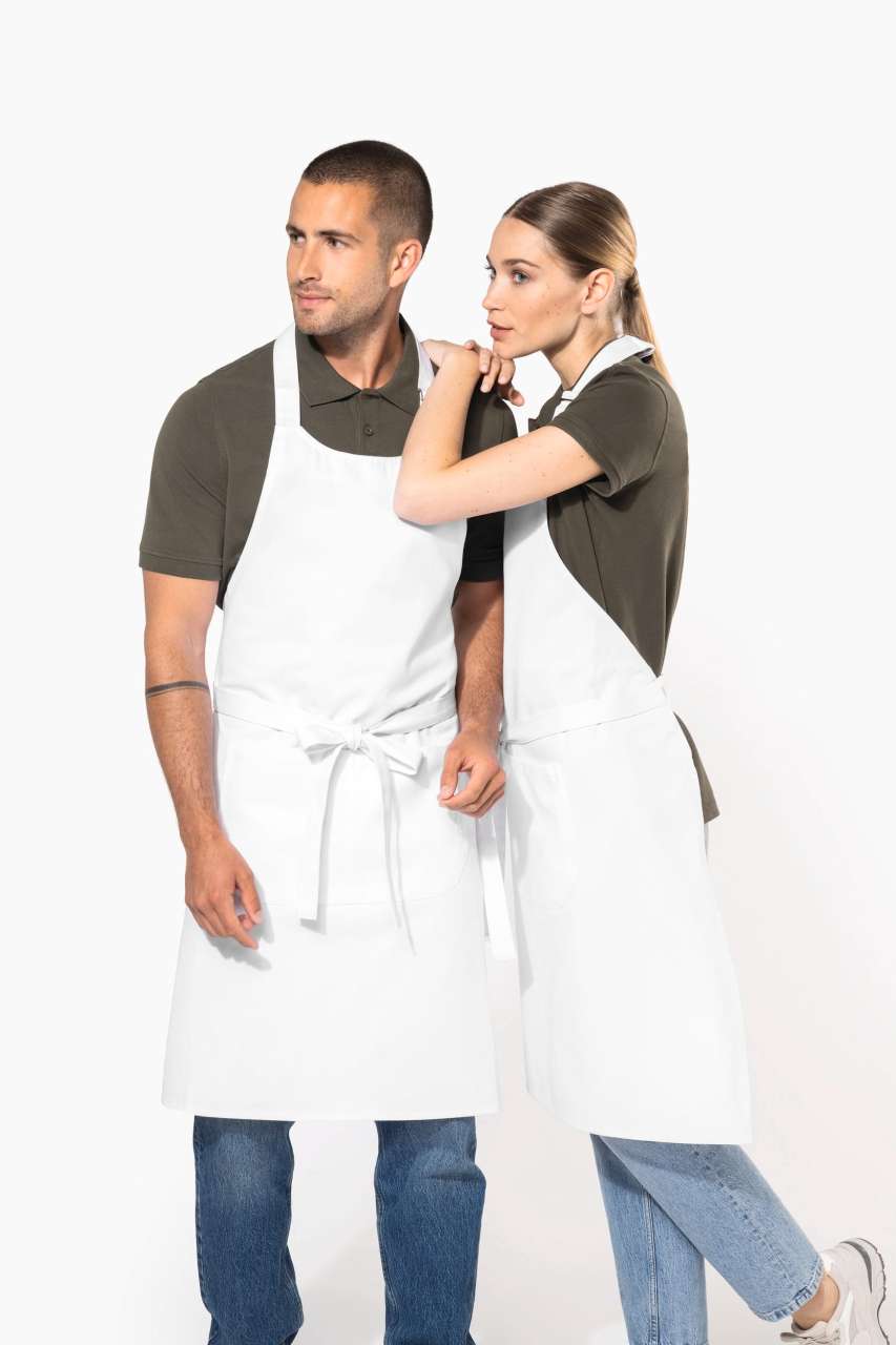 COTTON APRON HIGH-TEMPERATURE WASHABLE