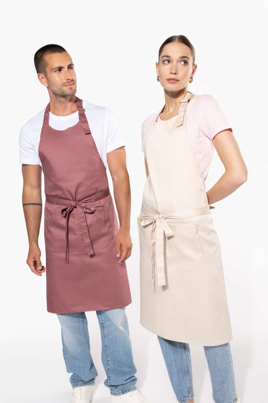 POLYESTER COTTON APRON WITH POCKET