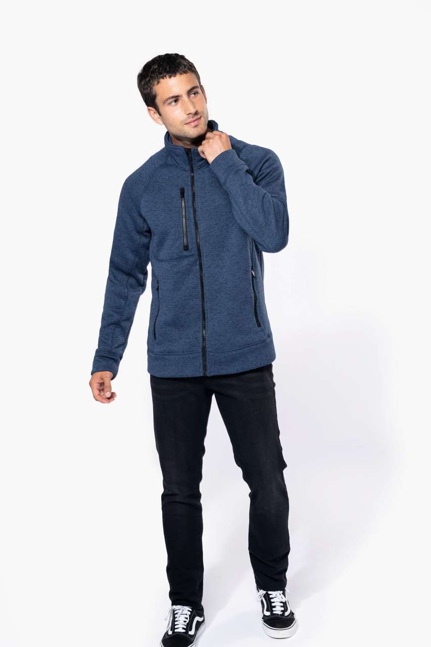 MEN'S FULL ZIP HEATHER JACKET