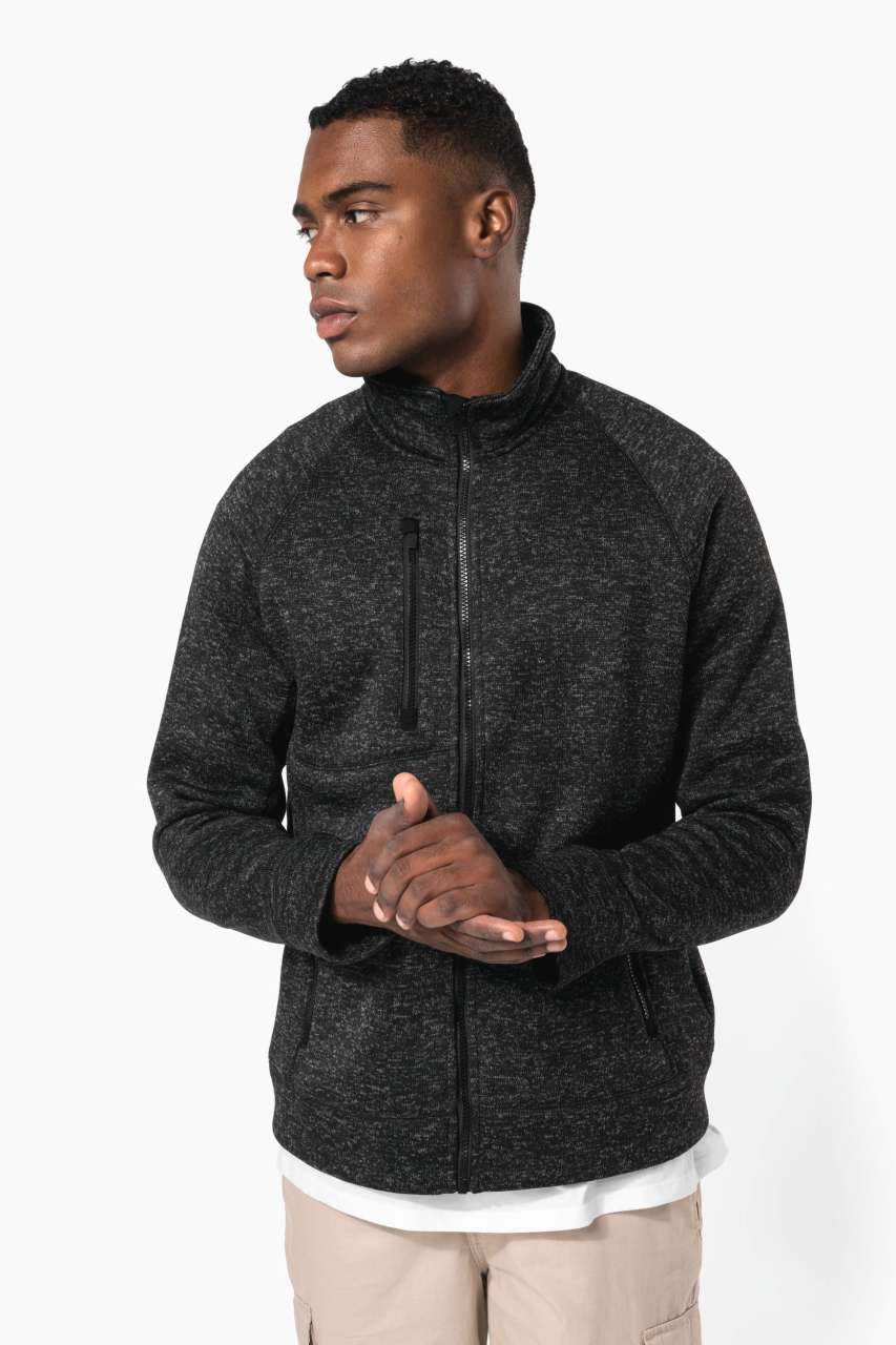 FÉRFI VÉGIG CIPZÁRAS MELÍROZOTT DZSEKI