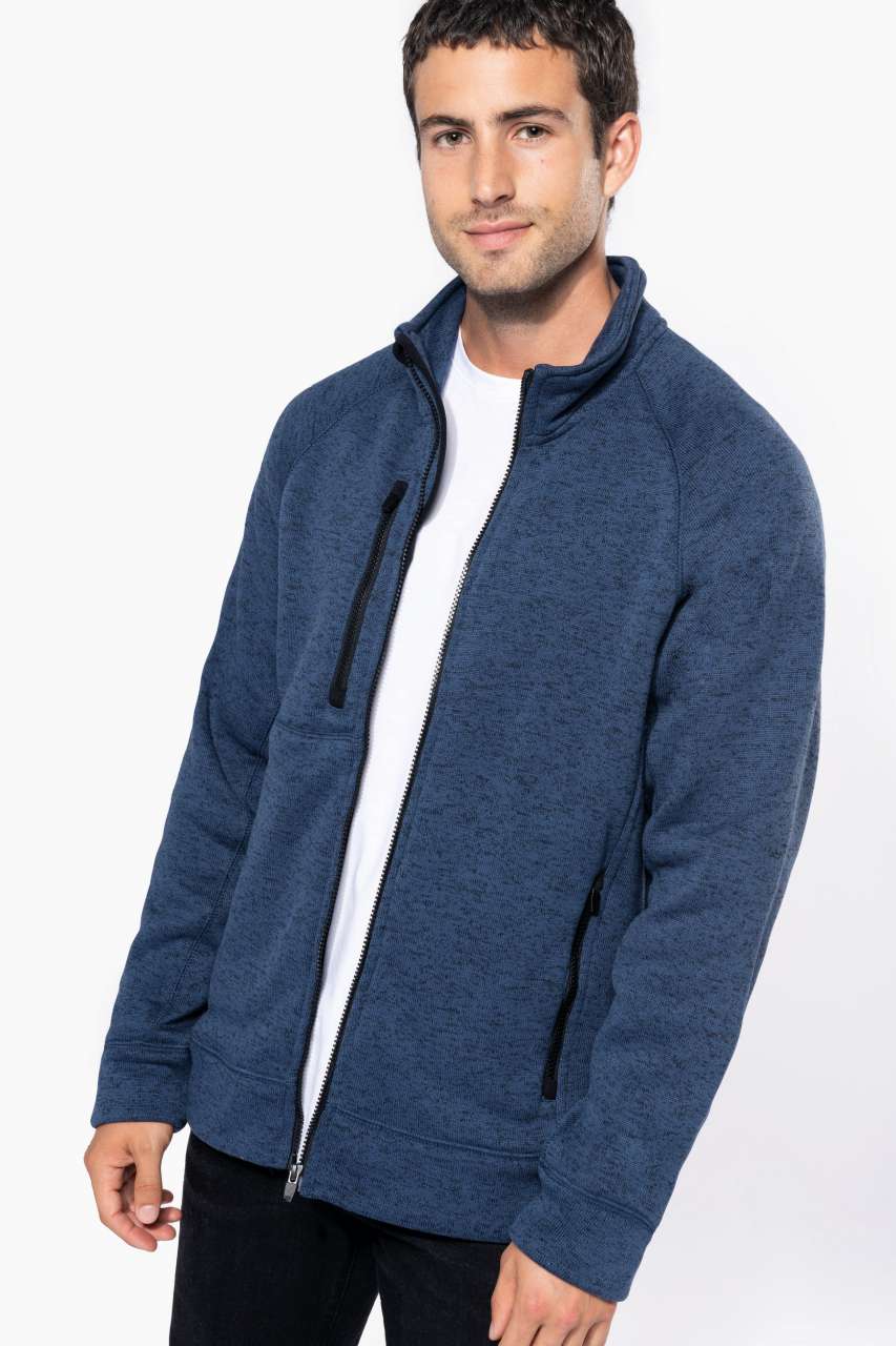 MEN'S FULL ZIP HEATHER JACKET