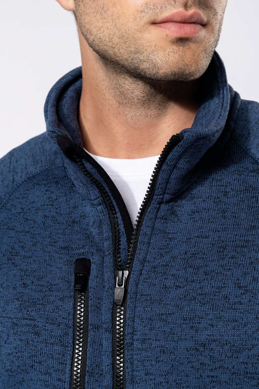 MEN'S FULL ZIP HEATHER JACKET