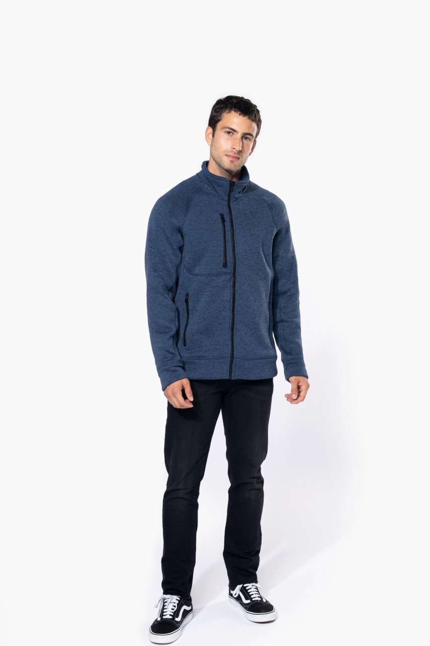 MEN'S FULL ZIP HEATHER JACKET