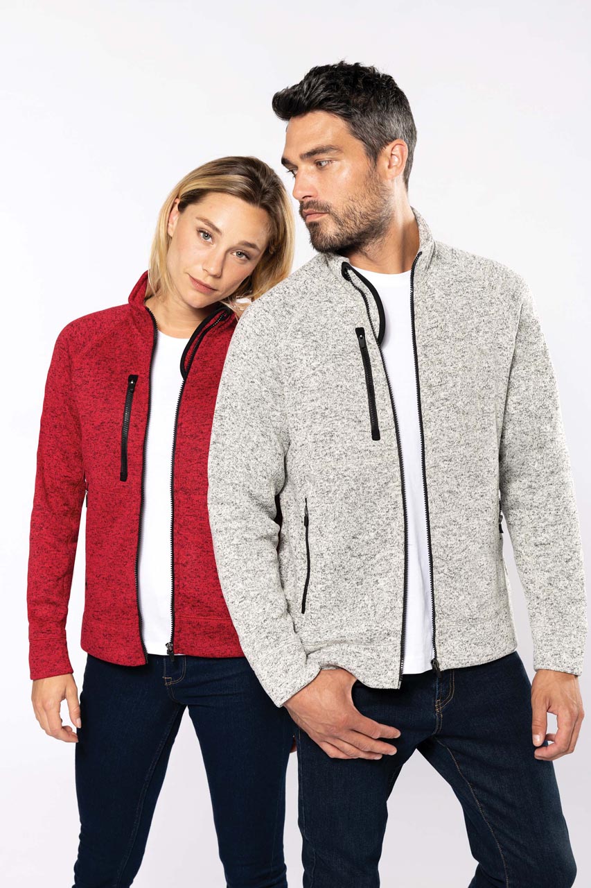LADIES' FULL ZIP HEATHER JACKET