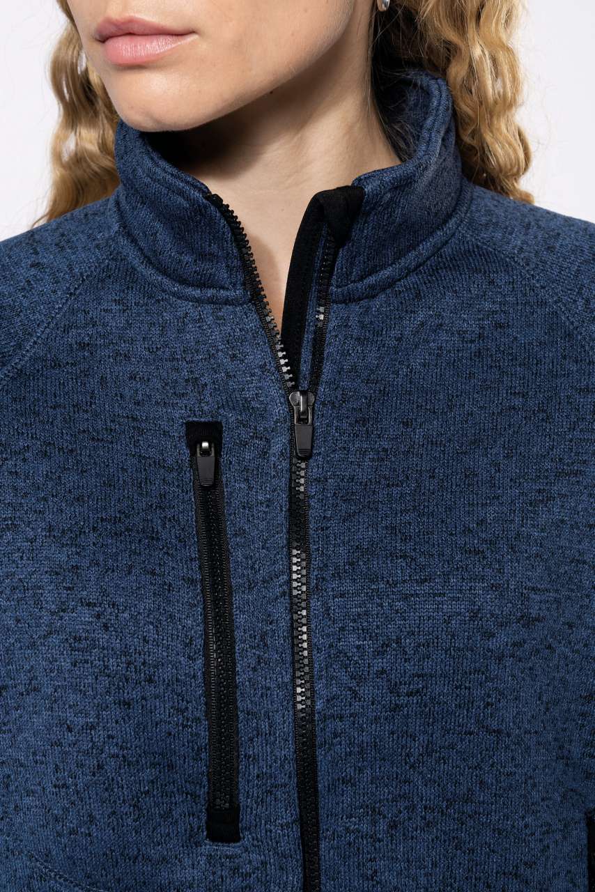 LADIES' FULL ZIP HEATHER JACKET