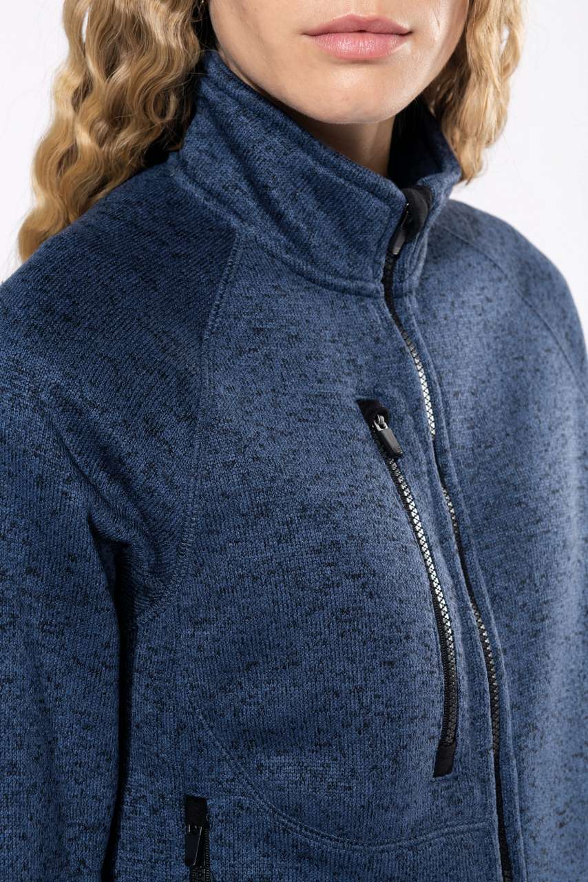 LADIES' FULL ZIP HEATHER JACKET