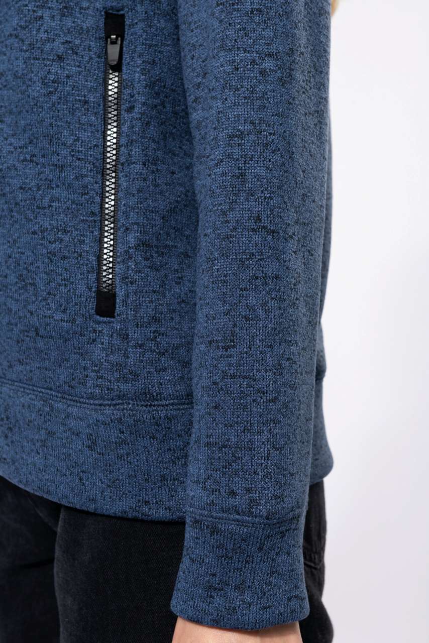 LADIES' FULL ZIP HEATHER JACKET