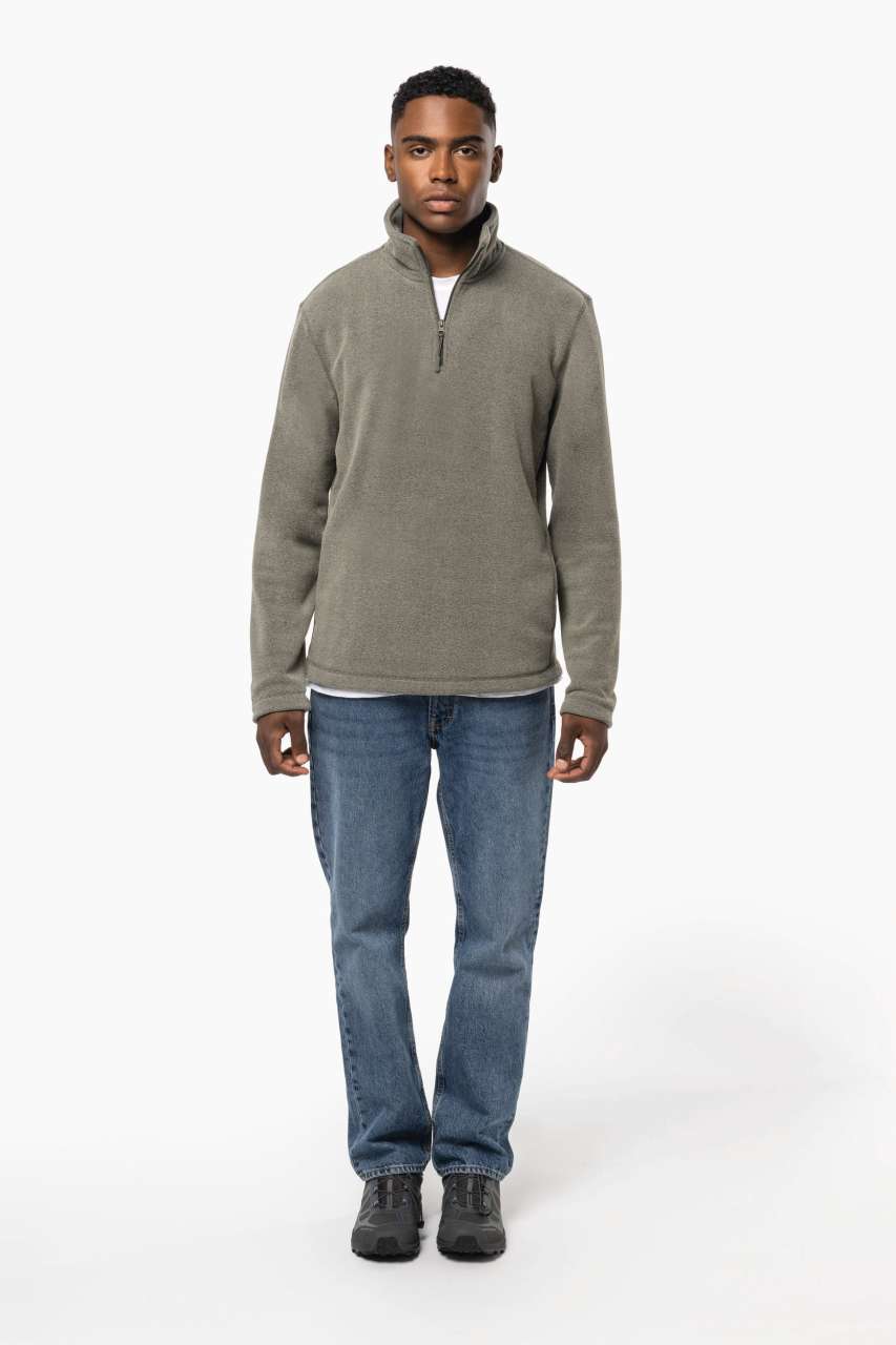 ENZO - ZIP NECK MICROFLEECE JACKET