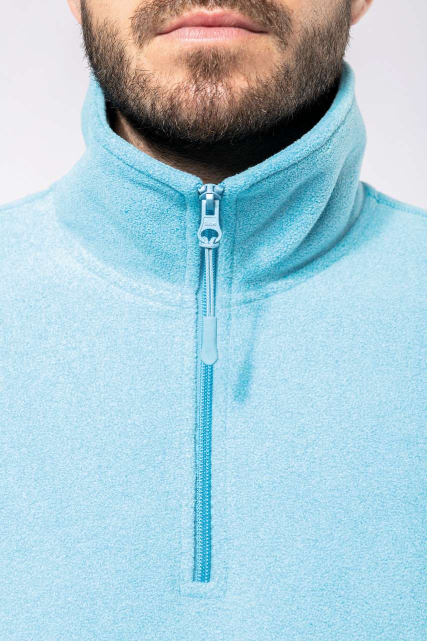 ENZO - ZIP NECK MICROFLEECE JACKET