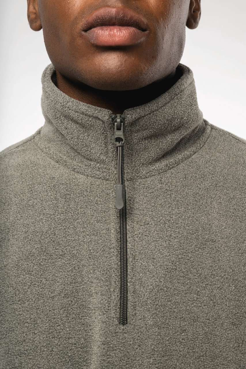 ENZO - ZIP NECK MICROFLEECE JACKET
