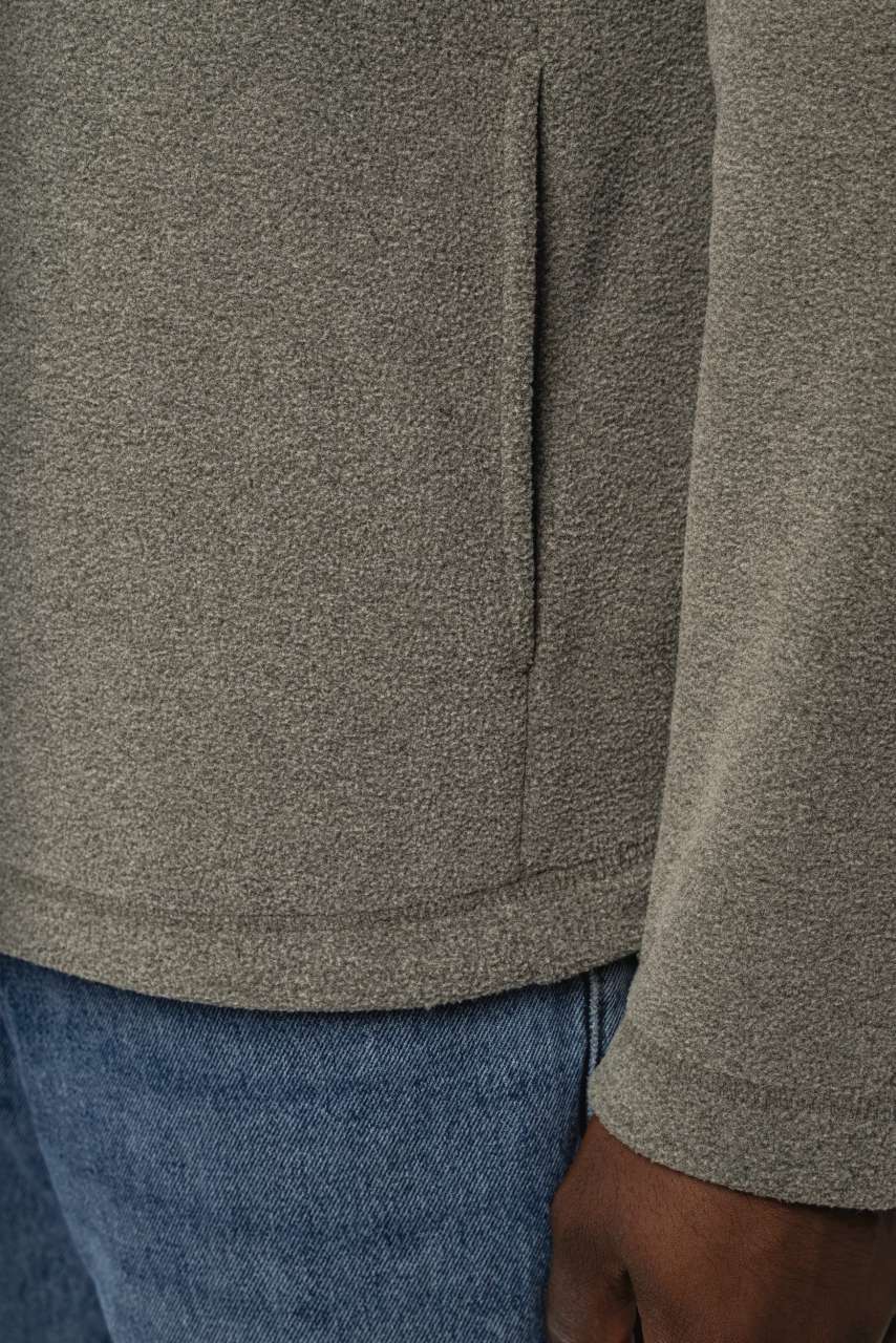 ENZO - ZIP NECK MICROFLEECE JACKET