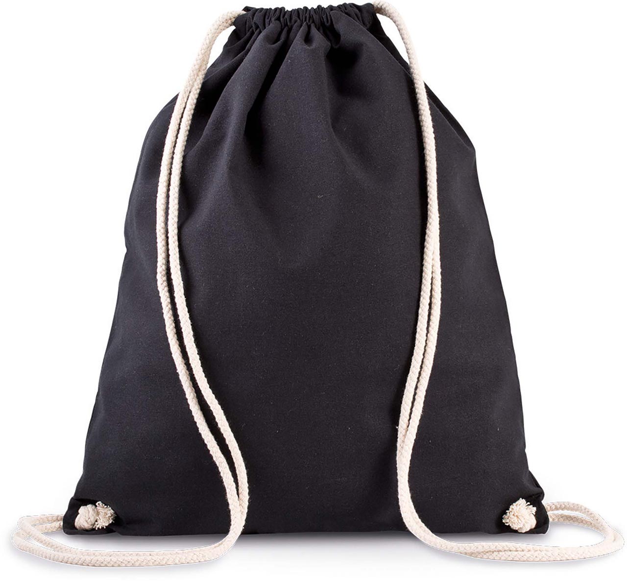 ORGANIC COTTON BACKPACK WITH DRAWSTRING CARRY HANDLES