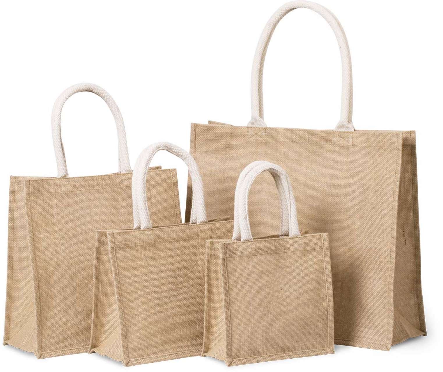 JUTE CANVAS TOTE - LARGE