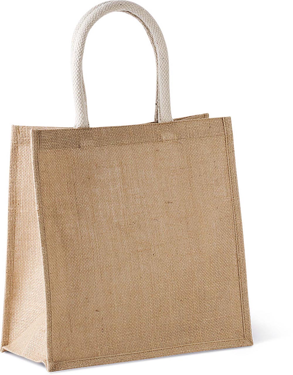 JUTE CANVAS TOTE - LARGE