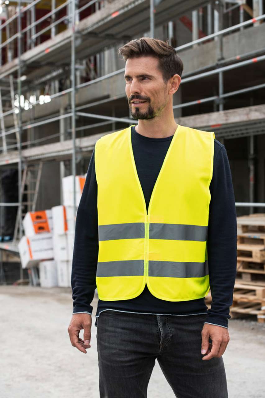 ALAP BIZTONSÁGI MELLÉNY EMBLÉMÁZÁSHOZ "KARLSRUHE" - 2 TÉPŐZÁRRAL