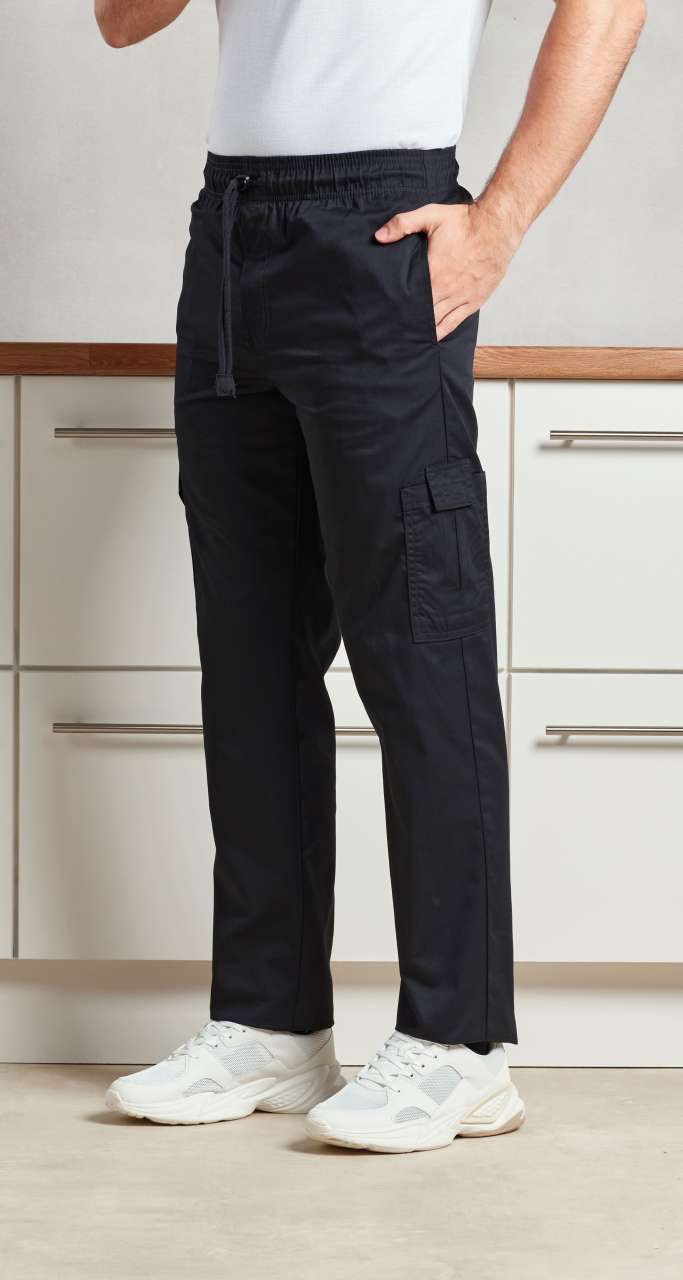 'ESSENTIAL' CHEF'S CARGO POCKET TROUSERS