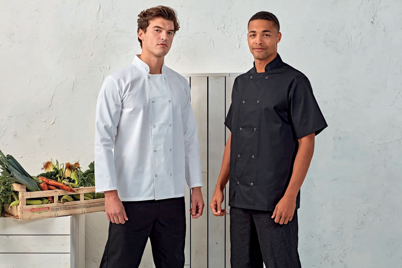 CHEF'S SHORT SLEEVE STUD JACKET