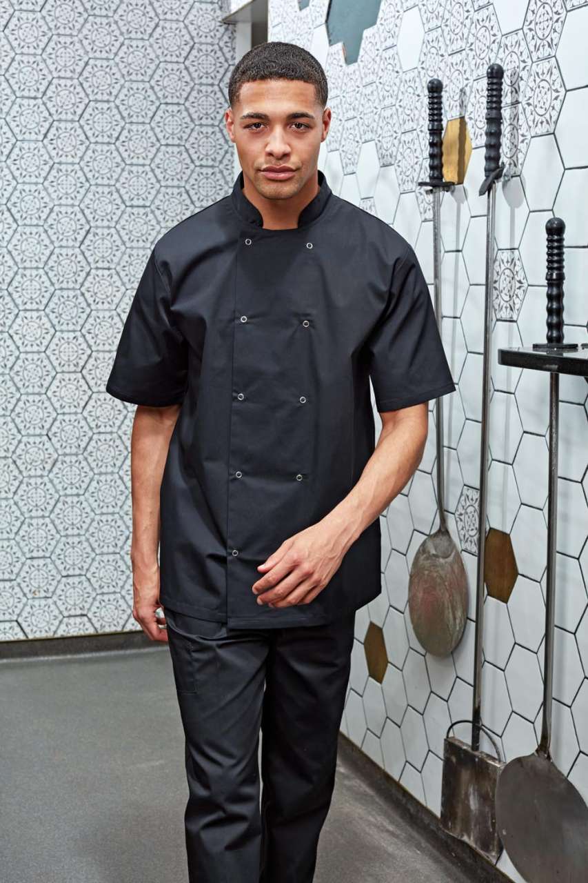 CHEF'S SHORT SLEEVE STUD JACKET