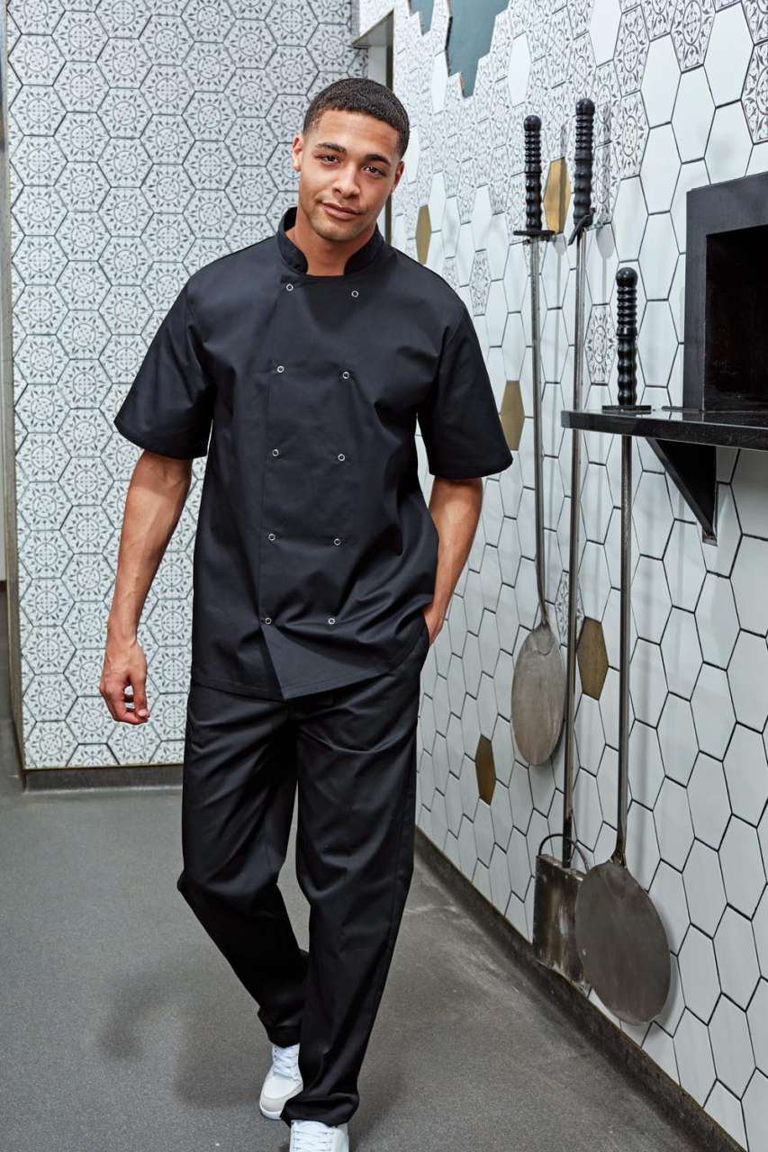 CHEF'S SHORT SLEEVE STUD JACKET