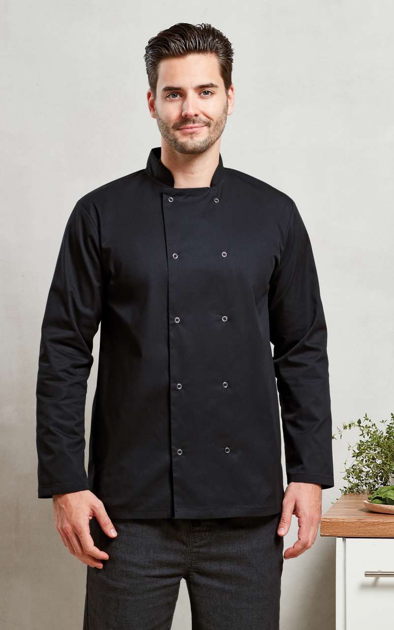 CHEF'S LONG SLEEVE STUD JACKET