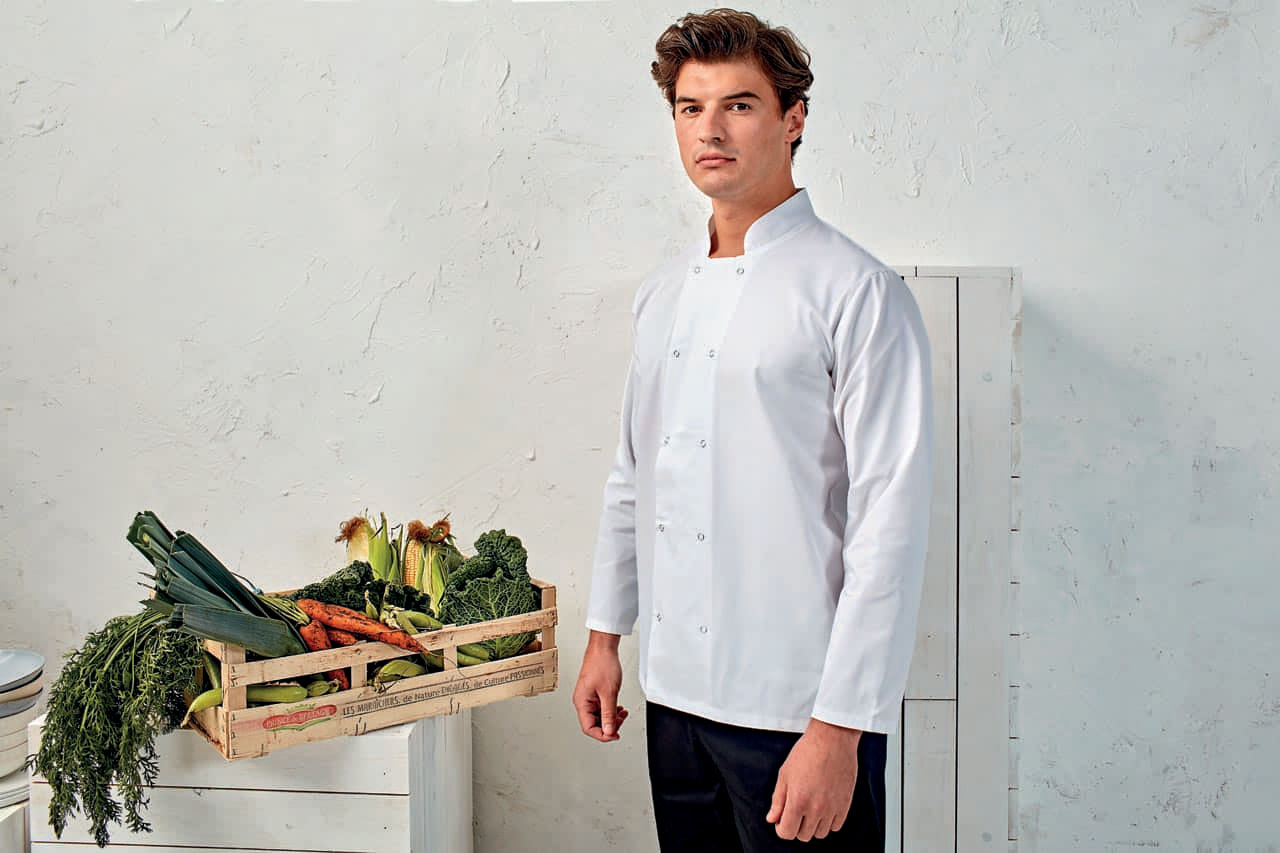 CHEF'S LONG SLEEVE STUD JACKET