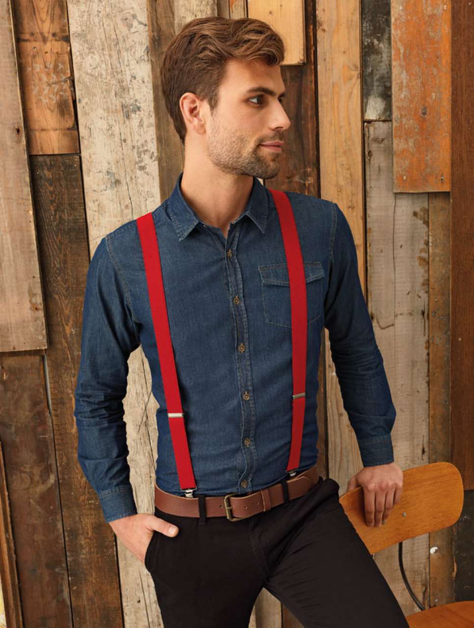 CLIP-ON TROUSER BRACES/SUSPENDERS
