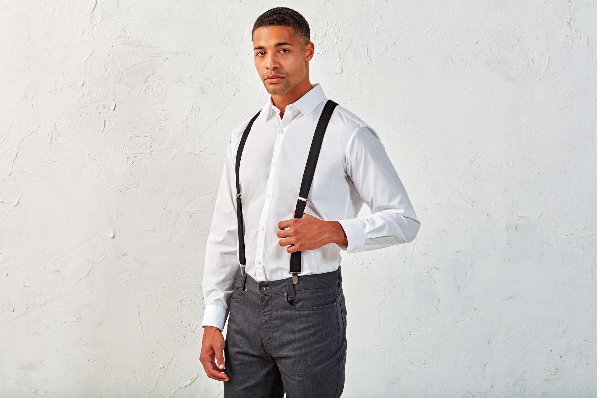 CLIP-ON TROUSER BRACES/SUSPENDERS