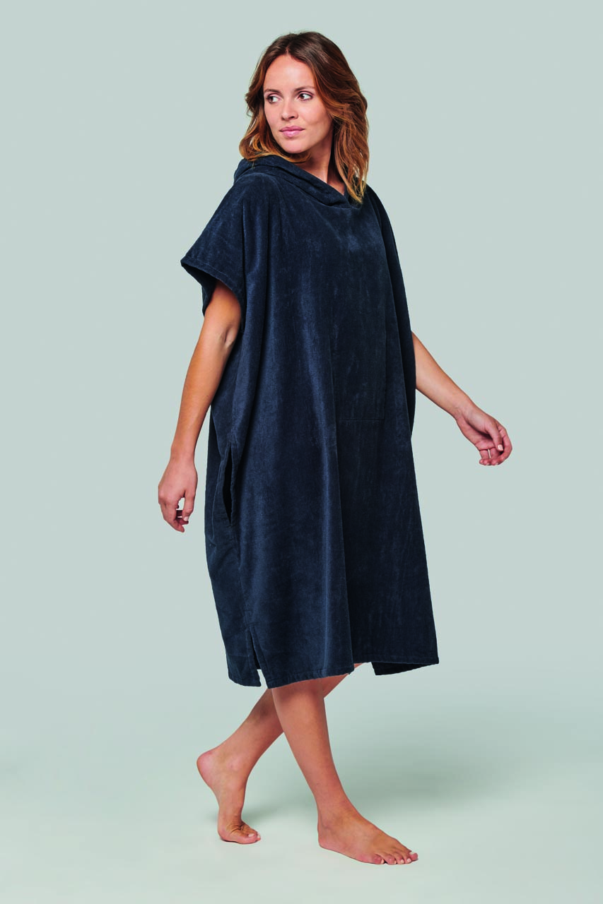 UNISEX HOODED TOWELLING PONCHO