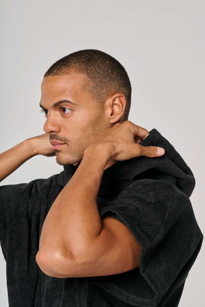 UNISEX HOODED TOWELLING PONCHO