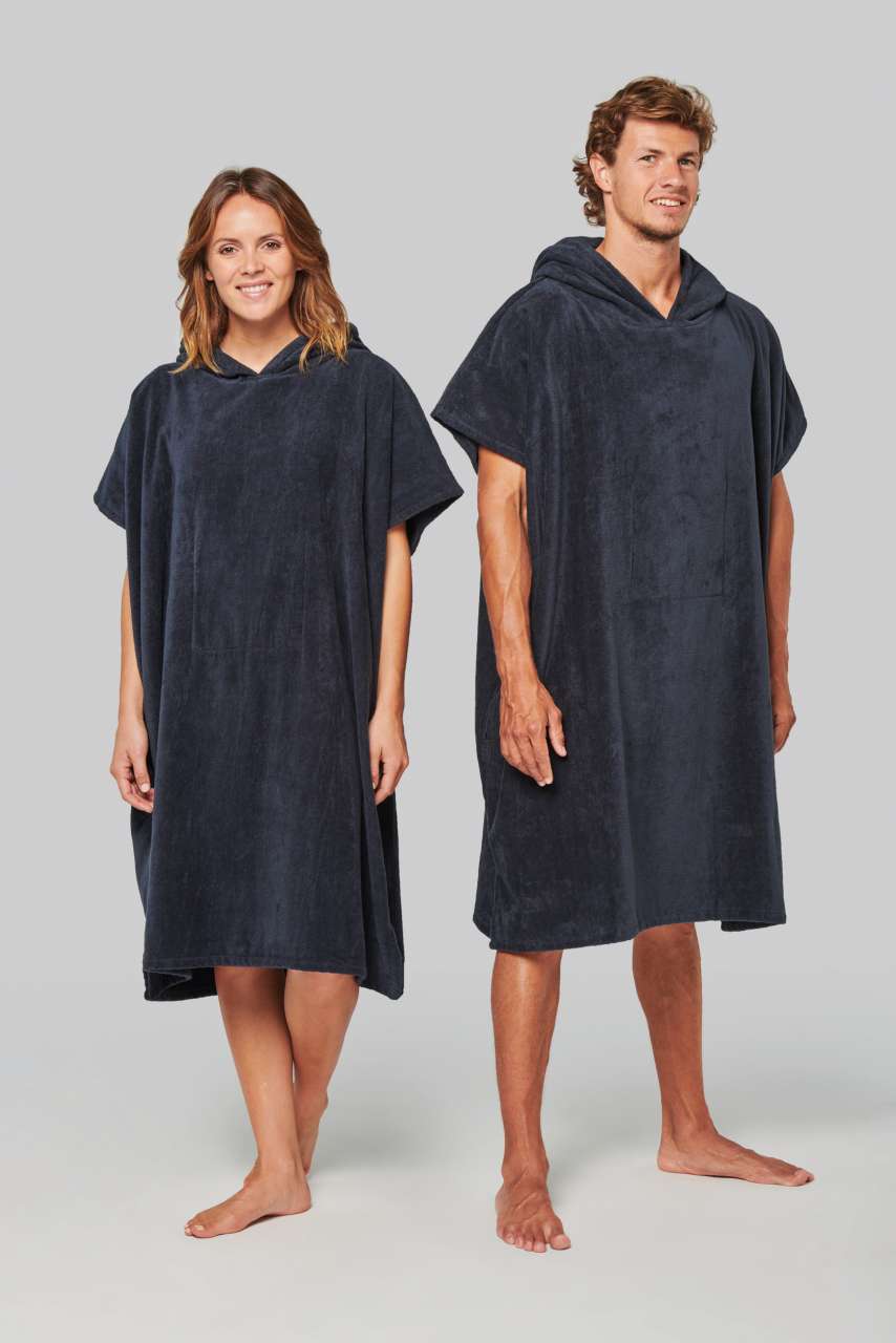 UNISEX HOODED TOWELLING PONCHO