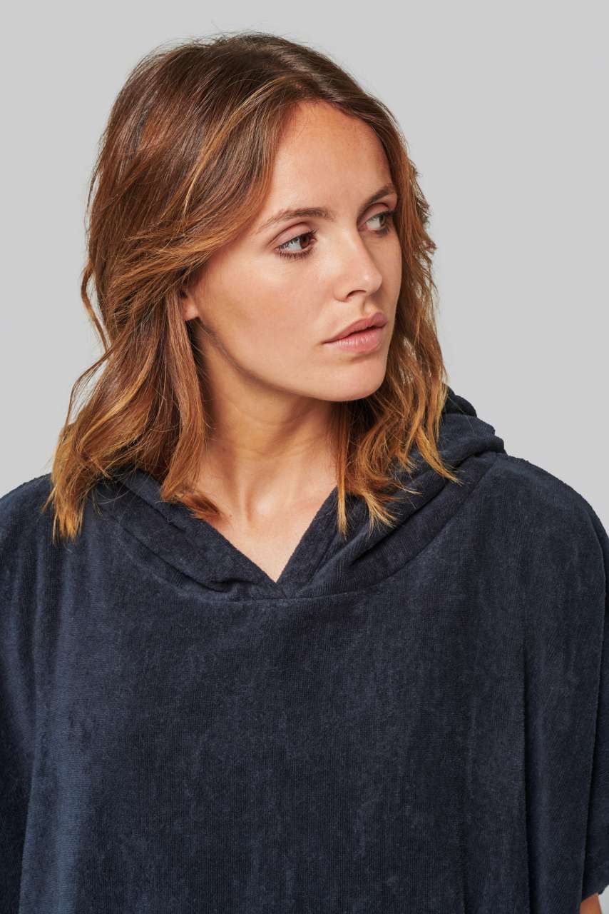 UNISEX HOODED TOWELLING PONCHO