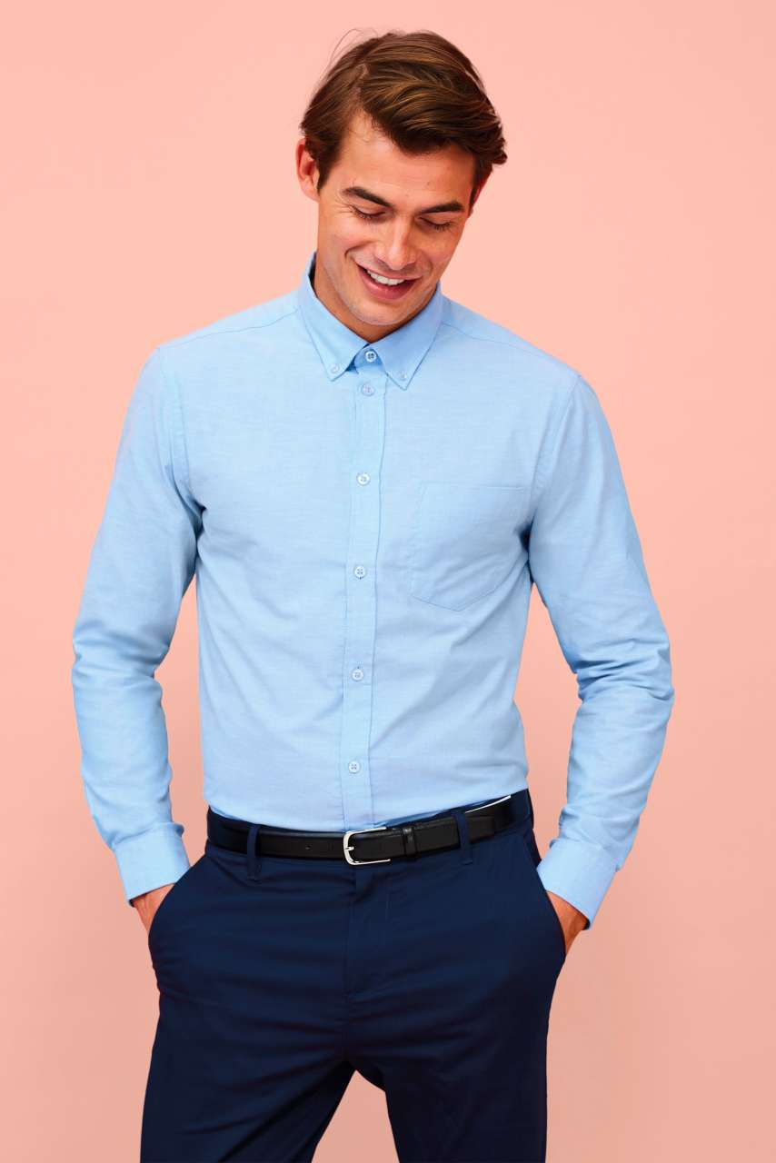 SOL'S BOSTON FIT - LONG SLEEVE OXFORD MEN'S SHIRT