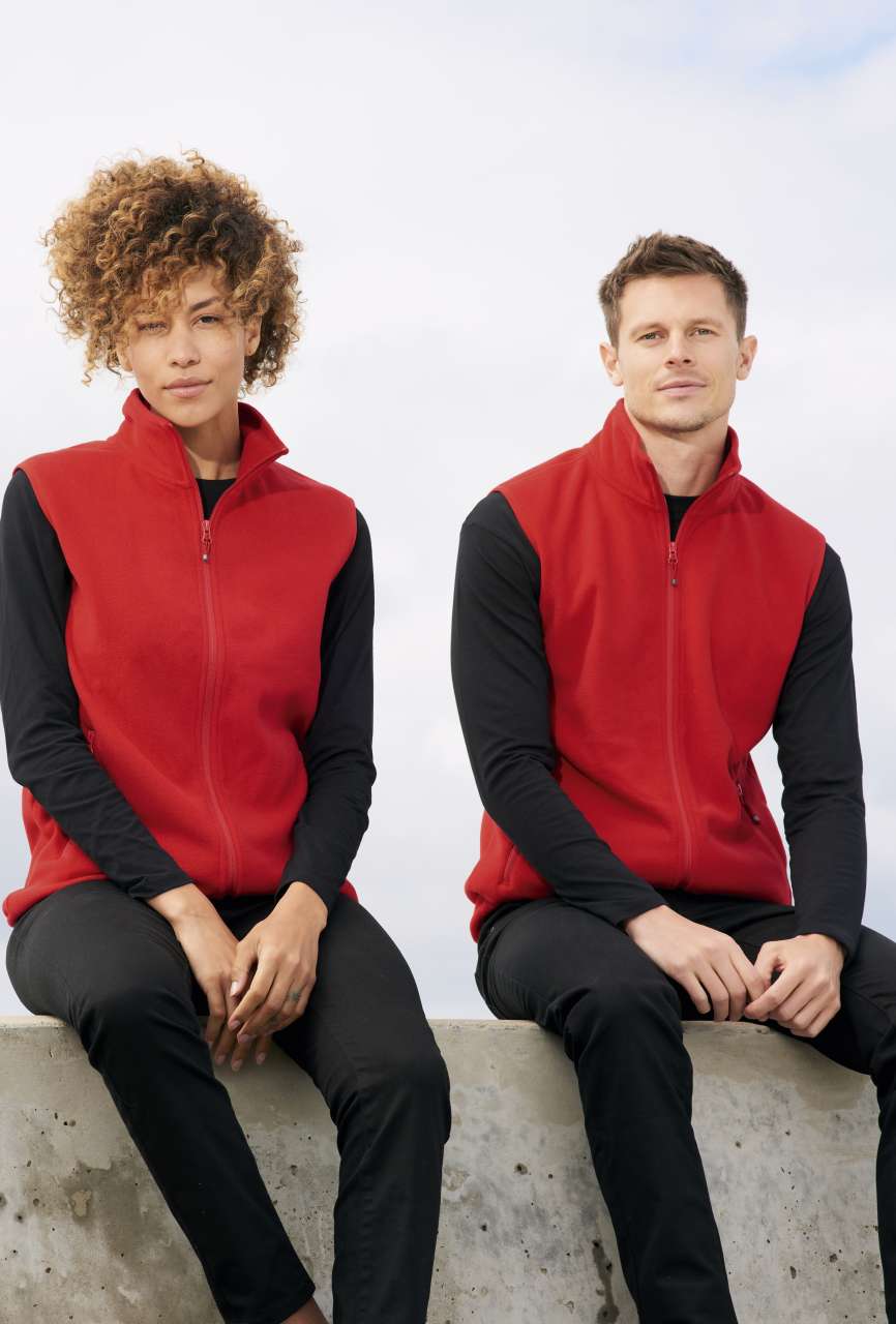 SOL'S FACTOR BW - UNISEX MICROFLEECE ZIP BODYWARMER