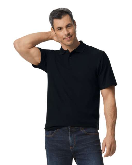 SOFTSTYLE® ADULT DOUBLE PIQUÉ POLO