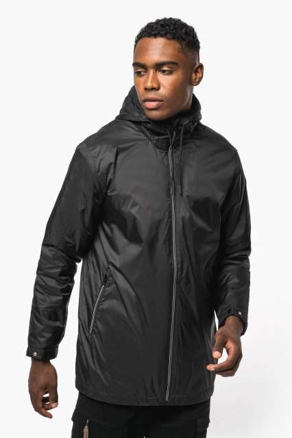 UNISEX HOODED JACKET WITH MICRO-POLARFLEECE LINING