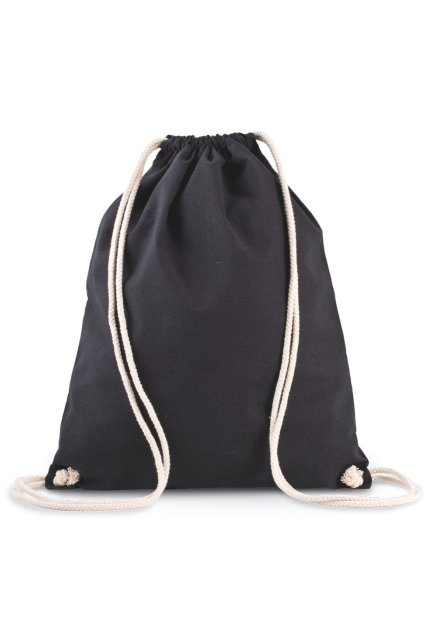 ORGANIC COTTON BACKPACK WITH DRAWSTRING CARRY HANDLES